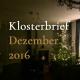 Weihnachtsbaum in Wohnzimmer, Text Klosterbrief Dezember 2016